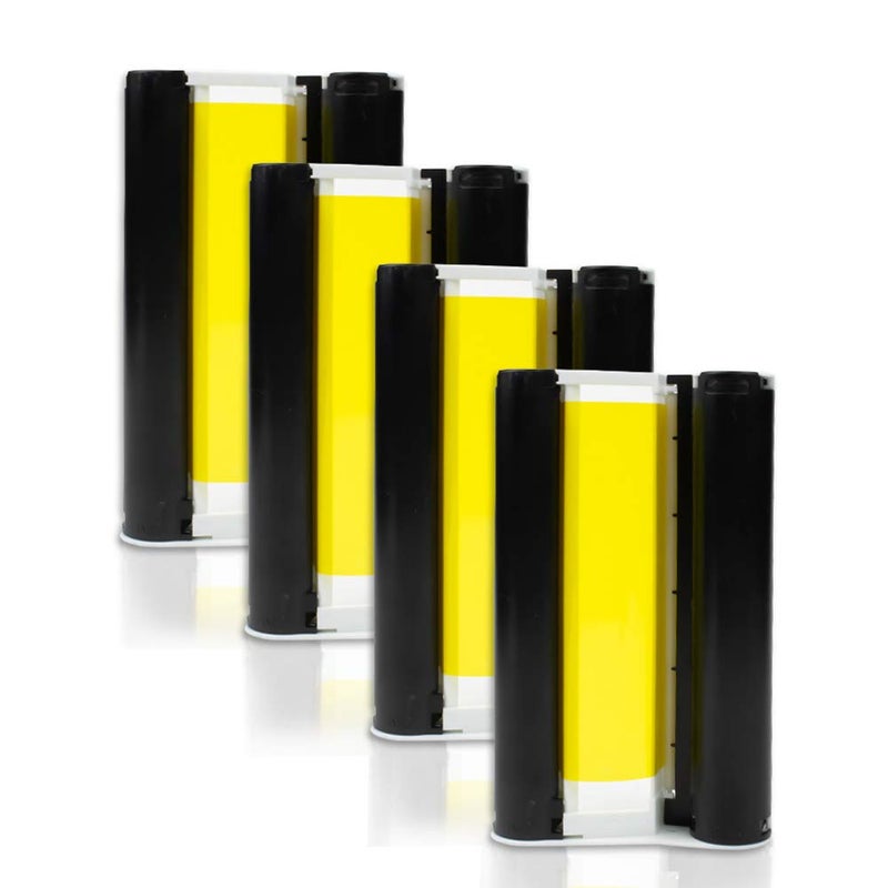 Absonic 4 Pack Compatible Ink Cartridges Replace for Canon Selphy KP-108IN KP108 Color Ink Cassette 4x6 Inch for Selphy CP1500 CP1300 CP1200 CP800 CP900 Wireless Compact Photo Printer (Without Paper) - Image 1